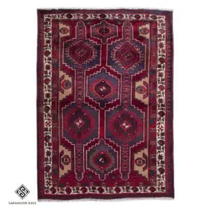 Hand-knotted Vintage Sarab Rug, 5'10"x4'3" , Code:1056