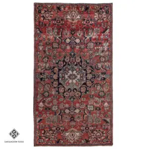 Hand-knotted Vintage Nahavand Rug, 8'6"x4'10", Code:1072