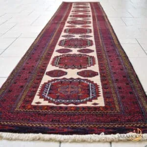 Hand-Knotted Balooch Runner Rug 2