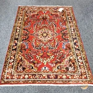 Hand-Knotted Hamedan Vintage Lilihan Rug, Code:H1726