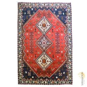 Hand-knotted Shiraz Tribal Rug 3