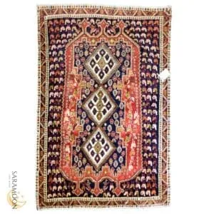 Hand-Knotted Shiraz Tribal Rug, 4'7"x 6'2", Code:H659