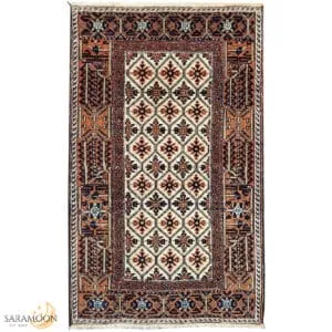 Hand-knotted Small Balooch Rug, 2'10"x4'9", Code:H446