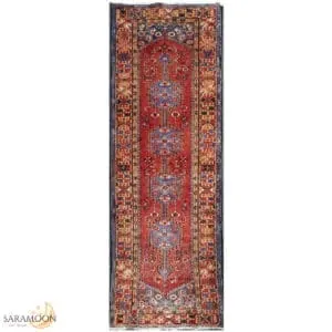 Hand-knotted Vintage Runner Rug
