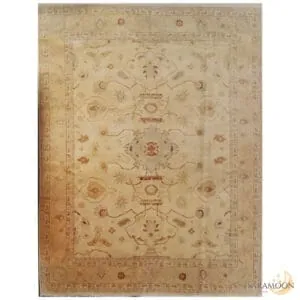 Hand-knotted Vintage Neutral Rug