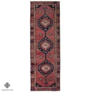 Hand-knotted Hamedan Runner Rug, 9'10"x3'3", Code:1011