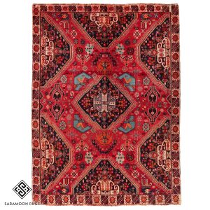 Hand-knotted Shiraz Rug 8