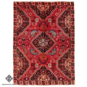 Hand-knotted Shiraz Rug, 7'10"x5'10", Code:1104