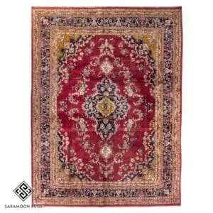 Hand-knotted Large Kashmar Rug, 12'8"x9'7", Code:1209