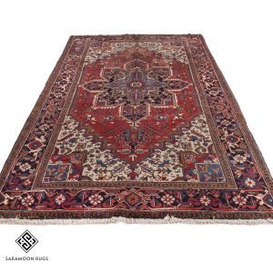 Hand-knotted Large Heriz Rug