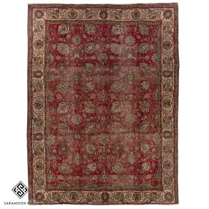 Hand-knotted Large Tabriz Rug