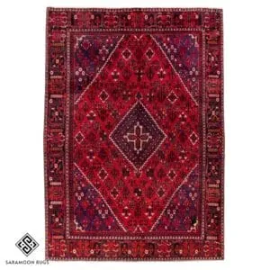 Hand-knotted Joshaghan Area Rug, 10'11"x7'8", Code:1135