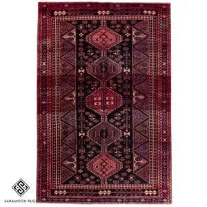 Hand-knotted Unique Bakhtiyari Persian Rug, 8'10"x5'11", Code:1147