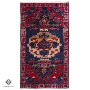 Hand-knotted Unique Vintage Tribal Lori Rug, 8'x4'4", Code:1026