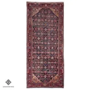 Hand-knotted Vintage Malayer Rug ,9'8"x4'0", Code:1061