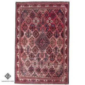 Hand-knotted Vintage Joshaghan Rug, 5'8"x3'8", Code:1023