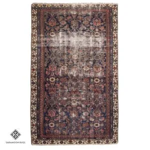 Hand-knotted Vintage Malayer Rug, 6'5"x3'9", Code:1028
