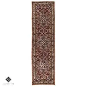 Hand-knotted Vintage Songhor Runner Rug, 9'1"x2'6", Code:1036