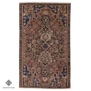 Hand-knotted Vintage Bakhtiari Rug, 5'11"x3'5", Code:1042