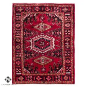 Hand-knotted Vintage Viss Rug, 6'11"x5'3" , Code:1054