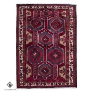 Hand-knotted Vintage Sarab Rug, 5'10"x4'3" , Code:1056