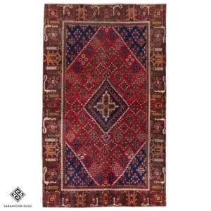 Hand-knotted Vintage Joshaqan Rug, 7'1"x4'3" , Code:1058