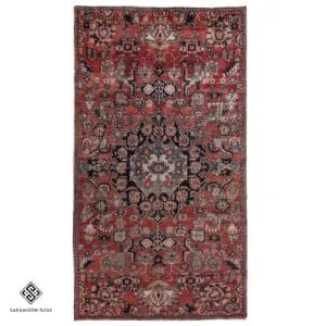 Hand-knotted Vintage Nahavand Rug, 8'6"x4'10", Code:1072