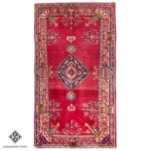 Hand-knotted Vintage Rug, 6'9"x3'9", Code:1197