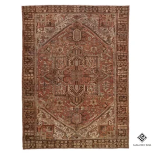 Hand Knotted Heriz Rug 13 2x9 9 Code 2208 - View 1