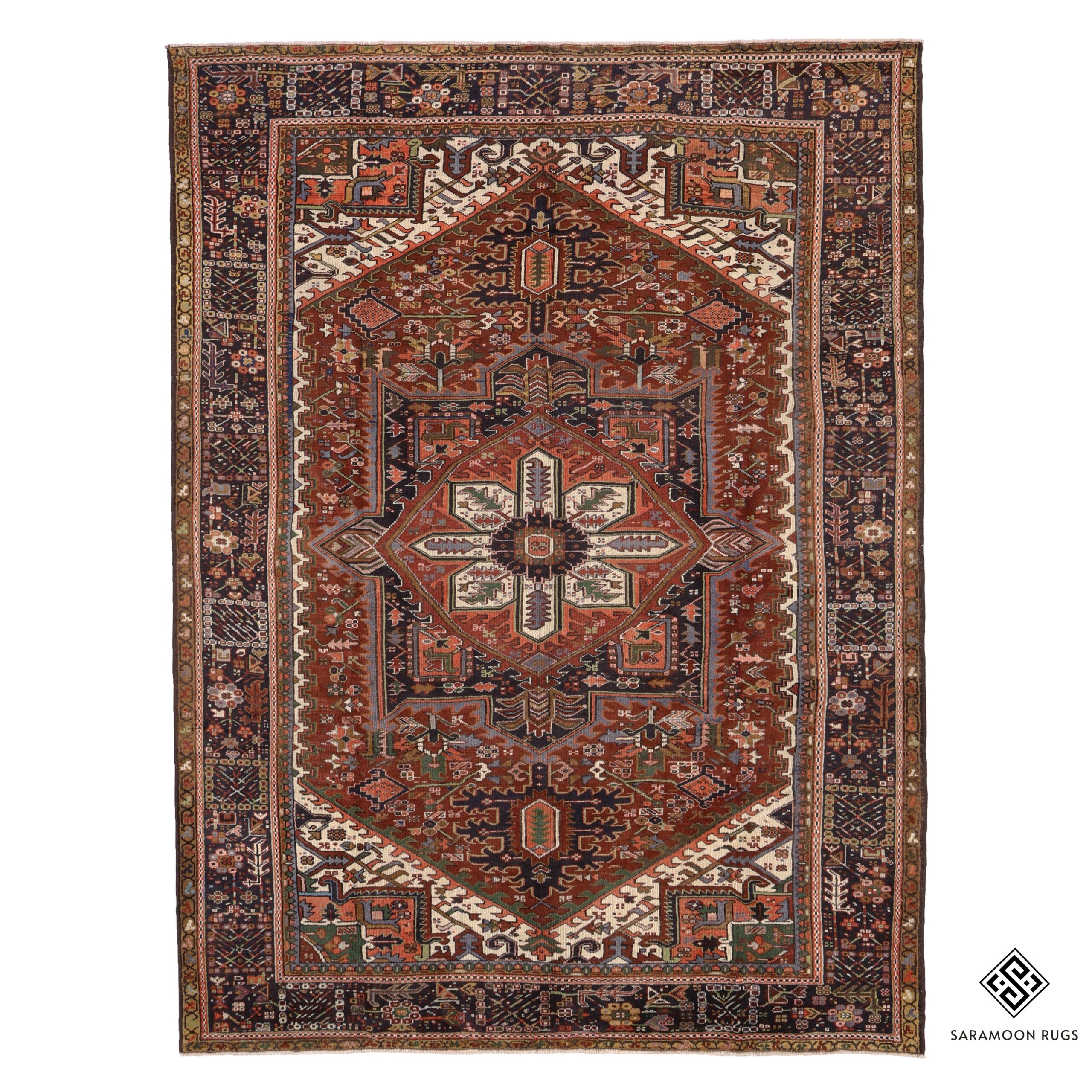 Hand Knotted Heriz Rug 10 9x7 9 Code 2211 - View 1