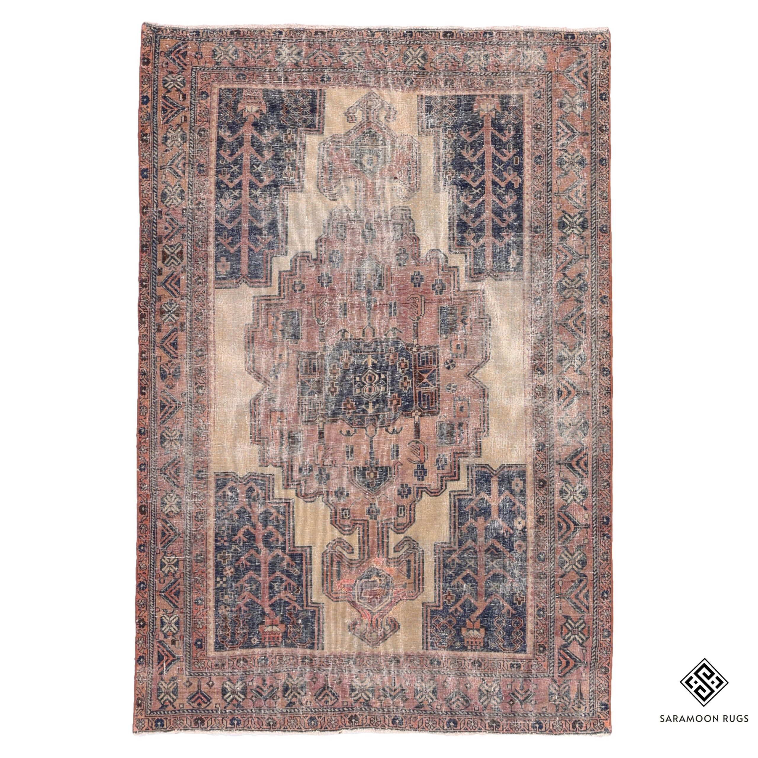 Hand Knotted Antique Sirjan (Small rug) Rug 6 11x4 9 Code 2215 - View 1