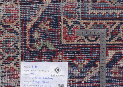 Hand Knotted Antique Meshkabad Rug 10 8x4 9 Code 2216 - View 10