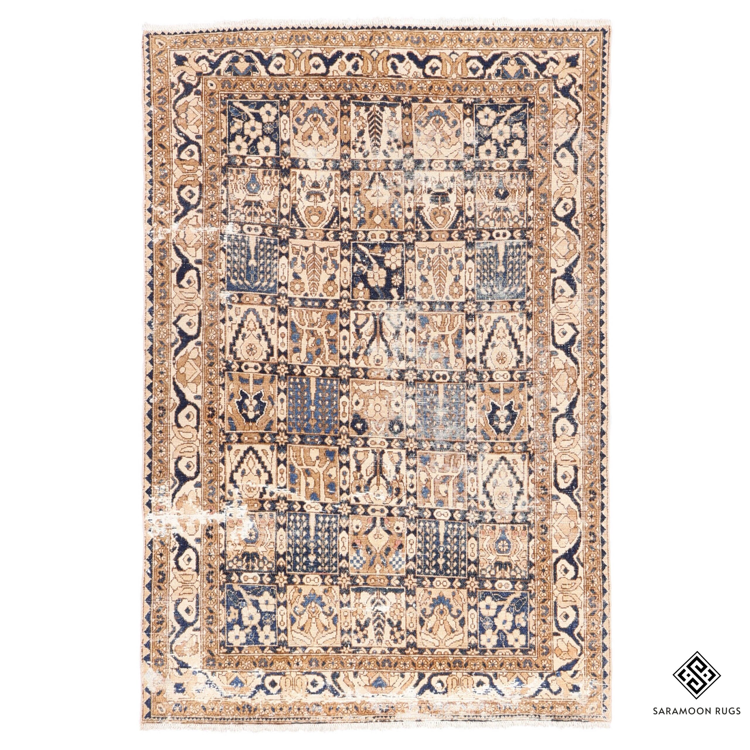 Hand Knotted Bakhtiari Rug 7 2x4 11 Code 2218 - View 1