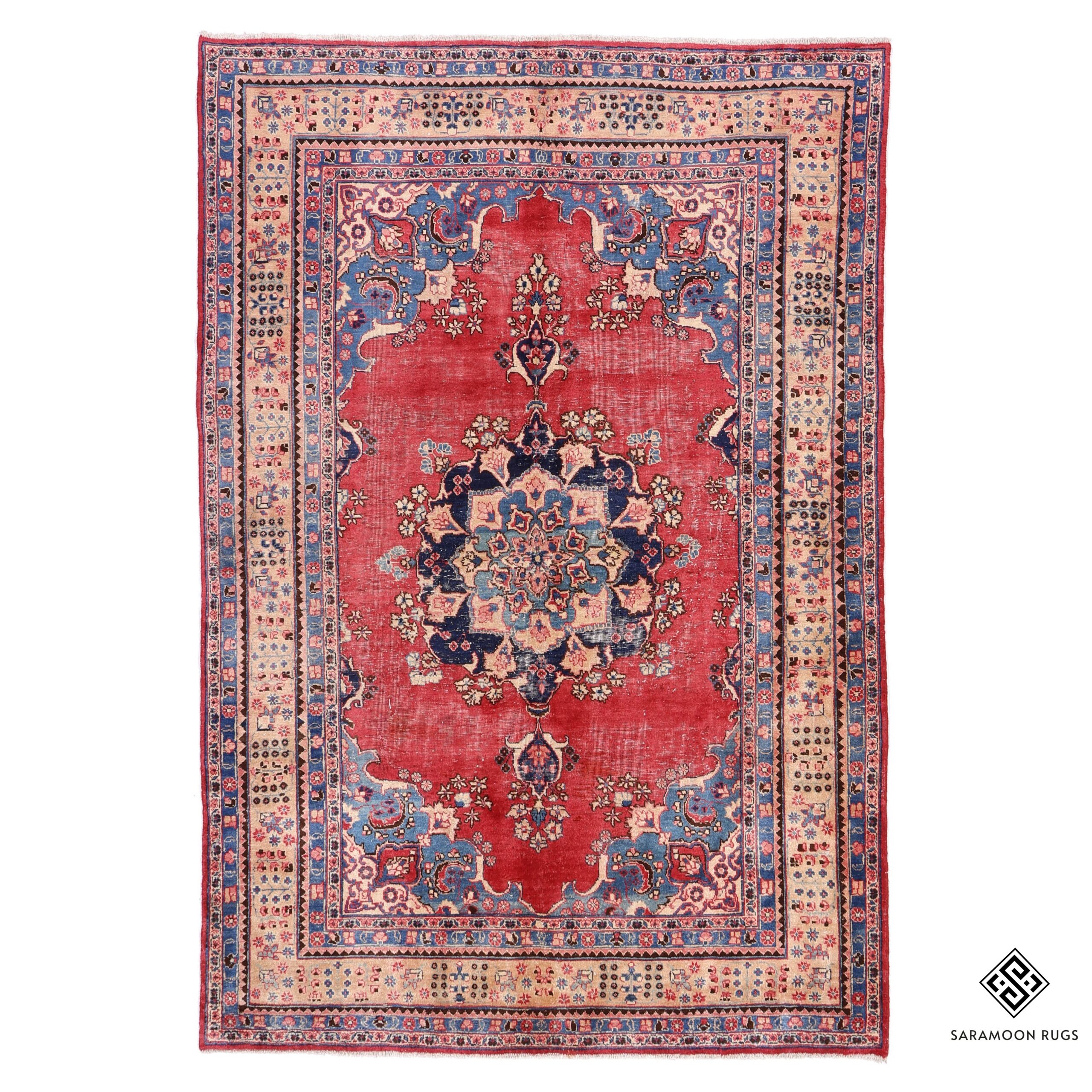 Hand Knotted Sabzevar Rug 9 5x6 4 Code 2222 - View 1