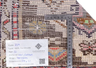Hand Knotted Hamadan Rug 7 0x1 9 Code 2224 - View 9