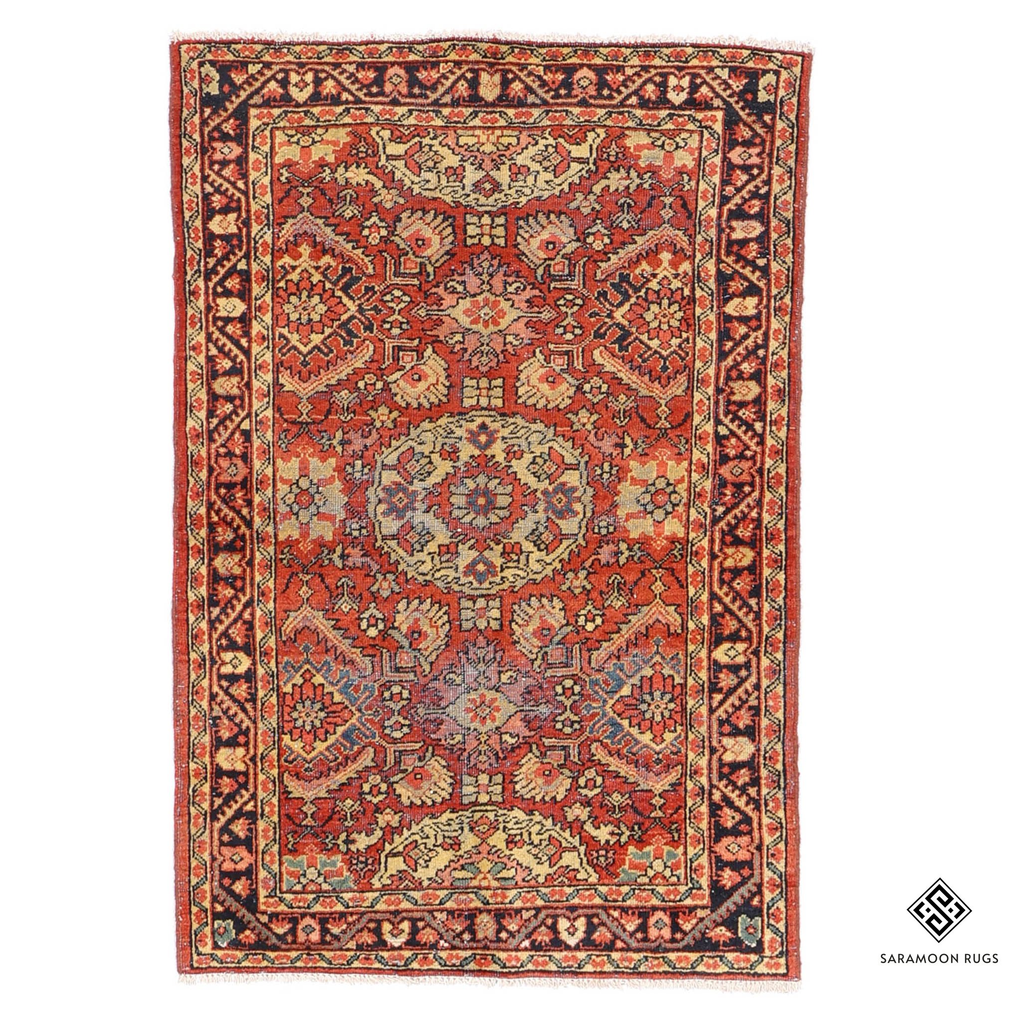 Hand Knotted Antique Meshkabad Rug 5 1x3 4 Code 2226 - View 1