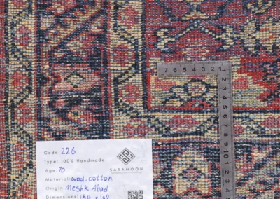 Hand Knotted Antique Meshkabad Rug 5 1x3 4 Code 2226 - View 9