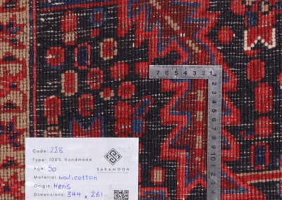 Hand Knotted Heriz Rug 11 3x8 7 Code 2228 - View 9
