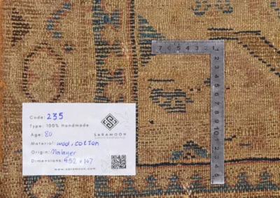 Hand Knotted Antique Malayer Rug 14 10x3 6 Code 2235 - View 9