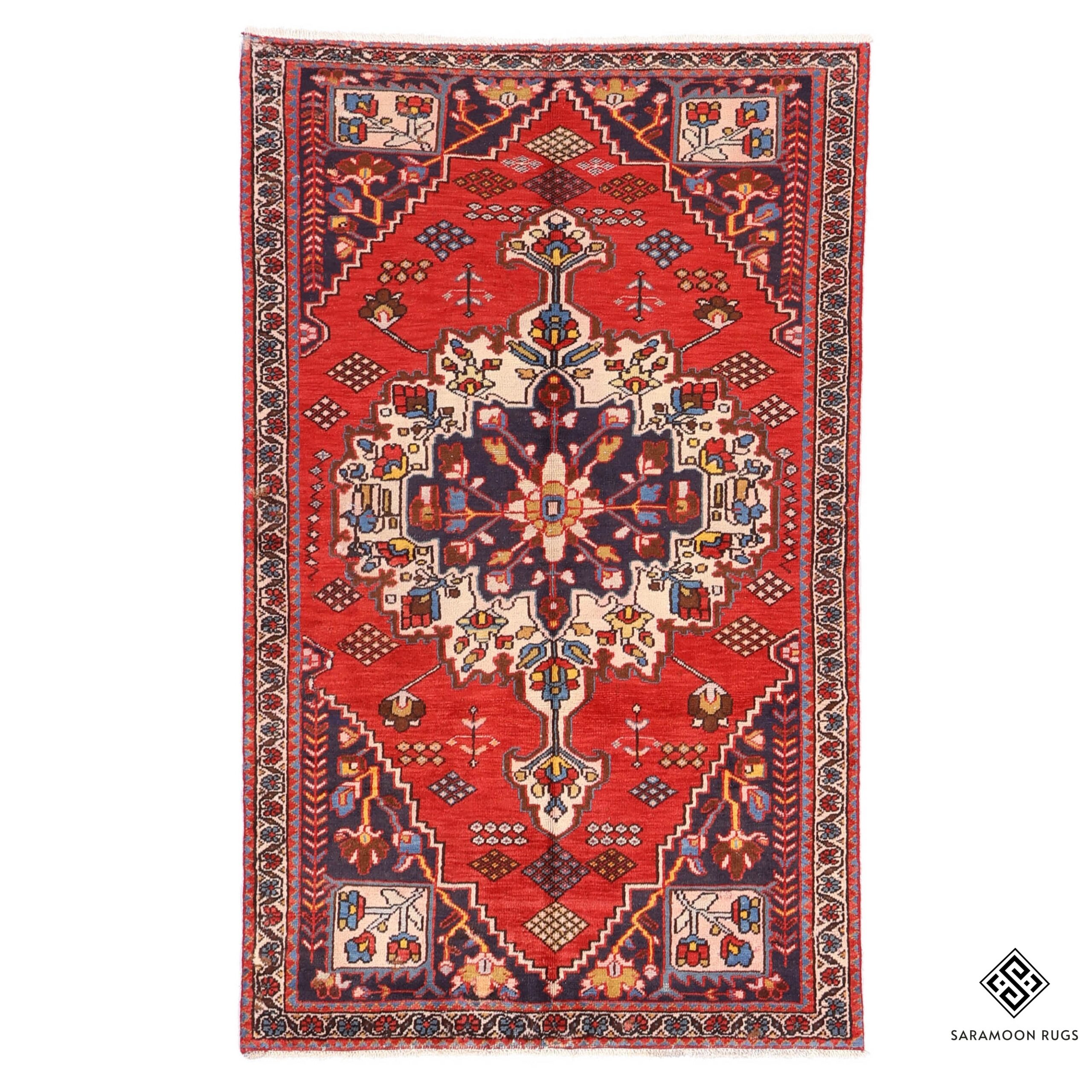 Hand Knotted Shiraz Rug 6 8x4 0 Code 2251 - View 1