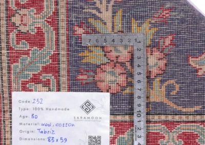 Hand Knotted Tabriz Rug 2 9x1 11 Code 2252 - View 8