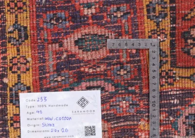 Hand Knotted Shiraz Rug 6 11x4 2 Code 2253 - View 9
