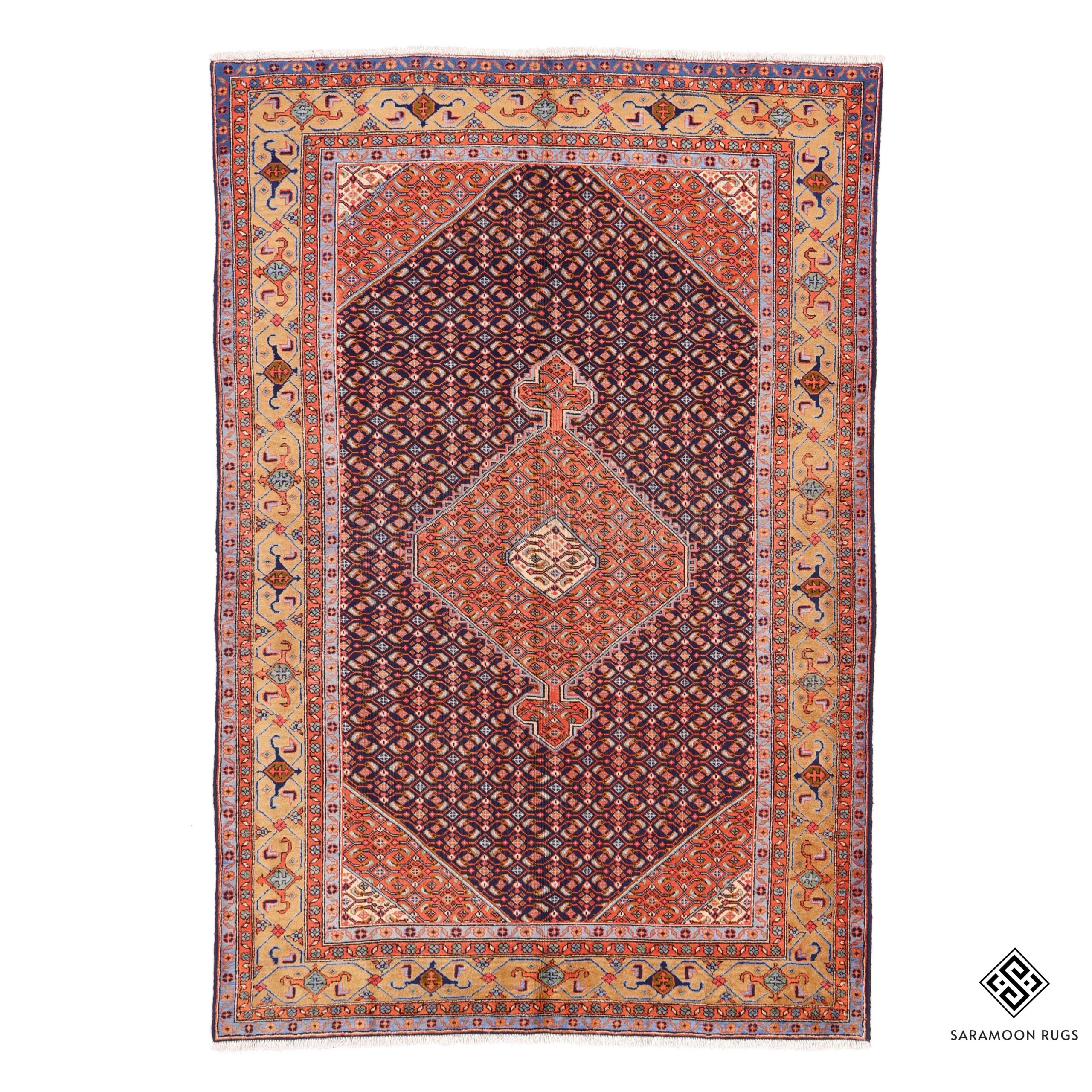 Hand Knotted Ardabil Rug 9 6x6 6 Code 2255 - View 1