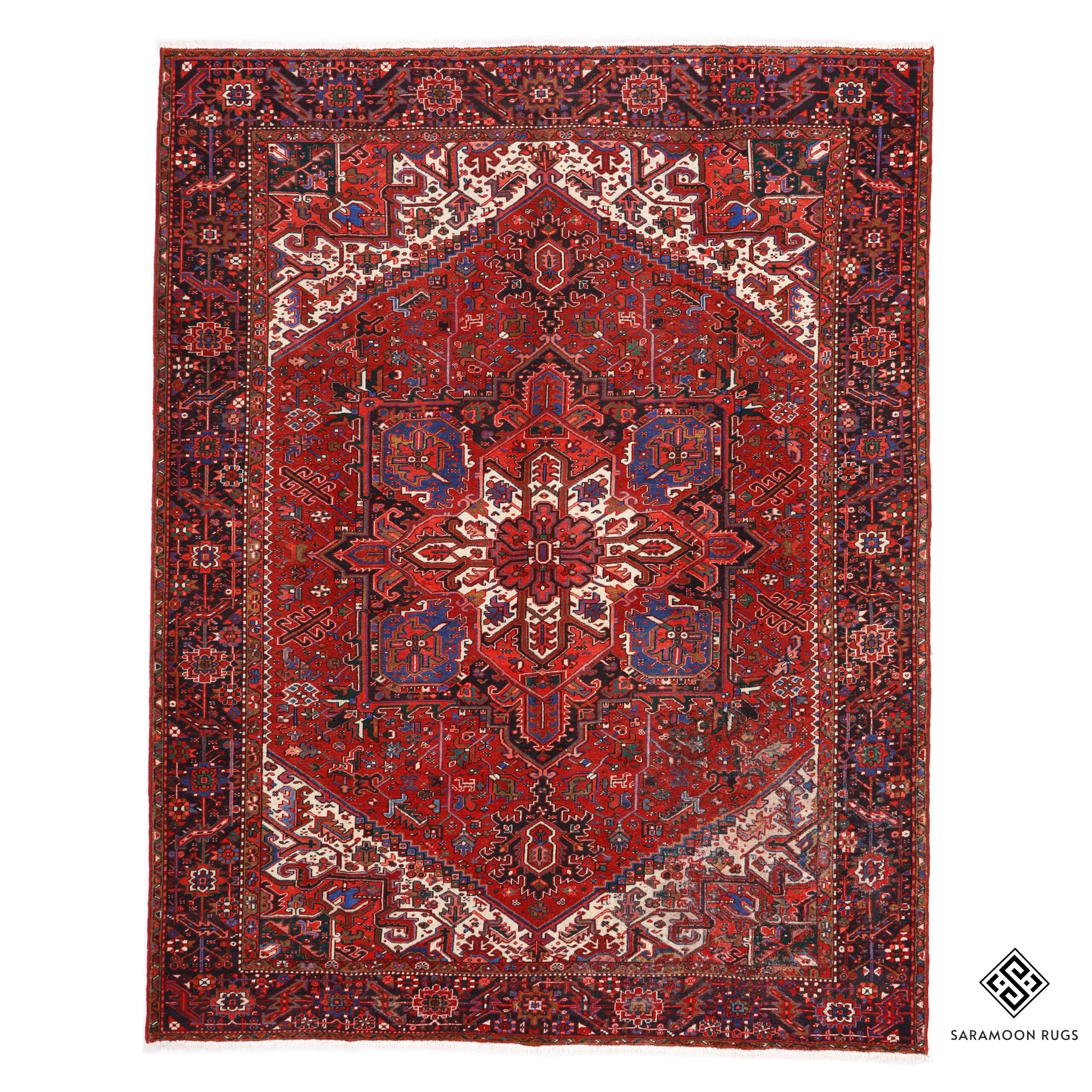 Hand Knotted Heriz Rug 11 7x9 0 Code 2261 - View 1