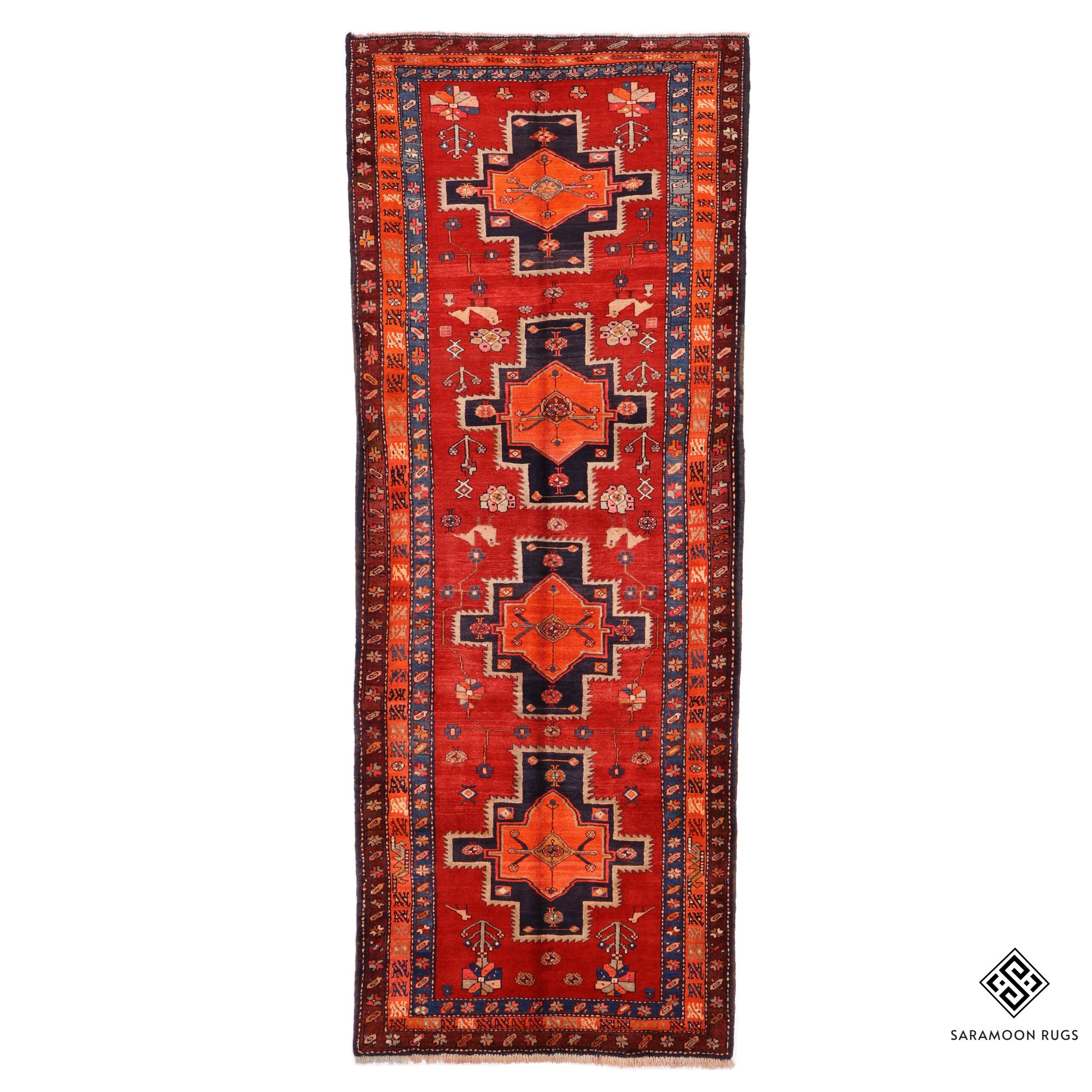 Hand Knotted Azerbaijan Rug 13 1x4 11 Code 2263 - View 1