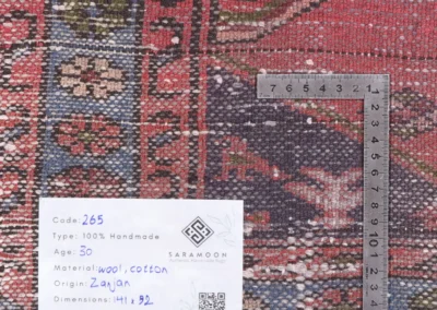 Hand Knotted Zanjan Rug 4 8x3 0 Code 2265 - View 8