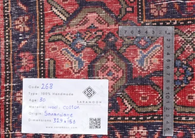 Hand Knotted Sanandaj Rug 10 10x5 1 Code 2268 - View 10