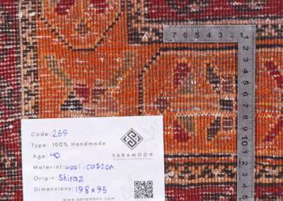 Hand Knotted Shiraz Rug 6 6x3 1 Code 2269 - View 10