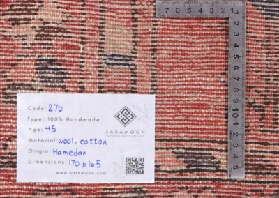 Hand Knotted Hamadan Rug 5 7x3 5 Code 2270 - View 9