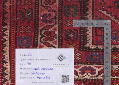 Hand Knotted Quchan Rug 13 1x2 7 Code 2271 - View 10